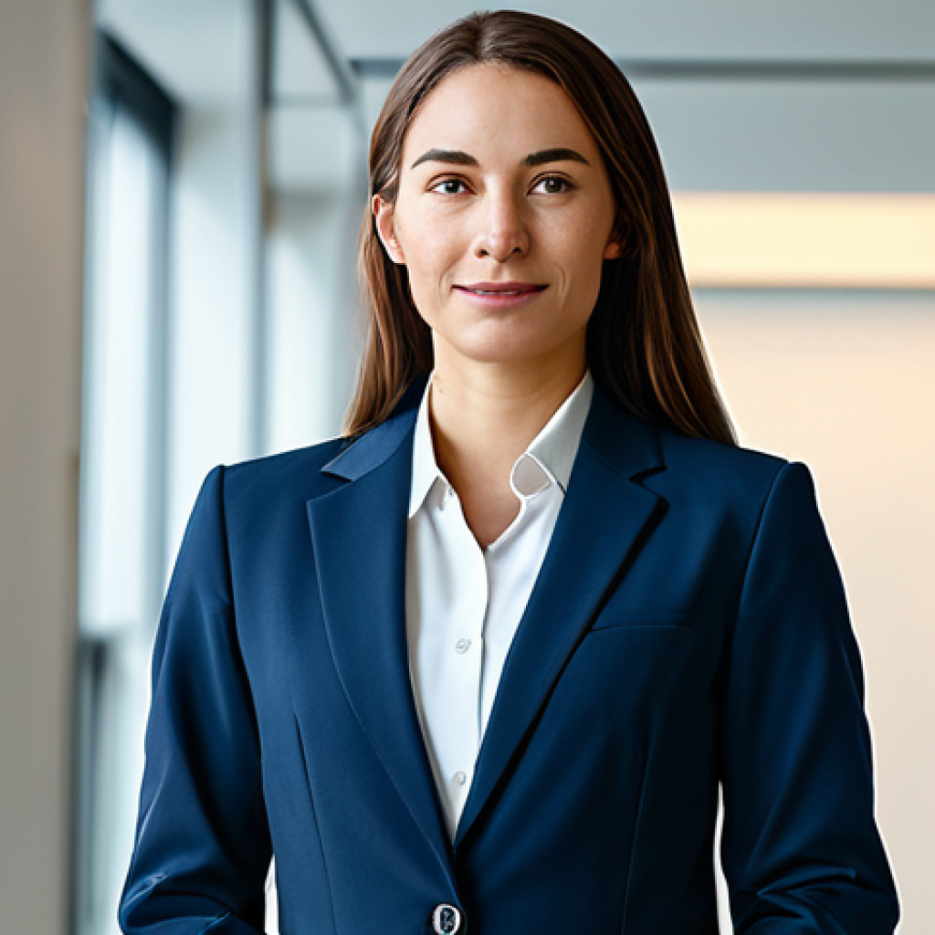 A professional individual, fully clothed in a modest business suit, stands confidently in a brightly lit, modern corporate environment. Abstract interconnected lines and symbols subtly illustrate broad knowledge intersecting with deep expertise, representing T-shaped skills. The subject has perfect anatomy, correct proportions, and a natural pose, with well-formed hands and proper finger count. Professional photography, high quality, safe for work, appropriate content, fully clothed, professional dress.