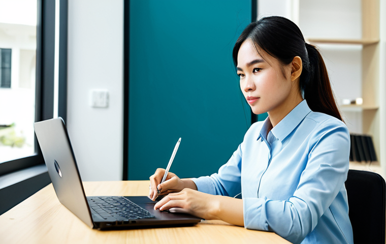 T자형 전문성과 커뮤니케이션 능력 - Young Professional Learning Online**
"A motivated young Vietnamese professional woman, wearing a sm...