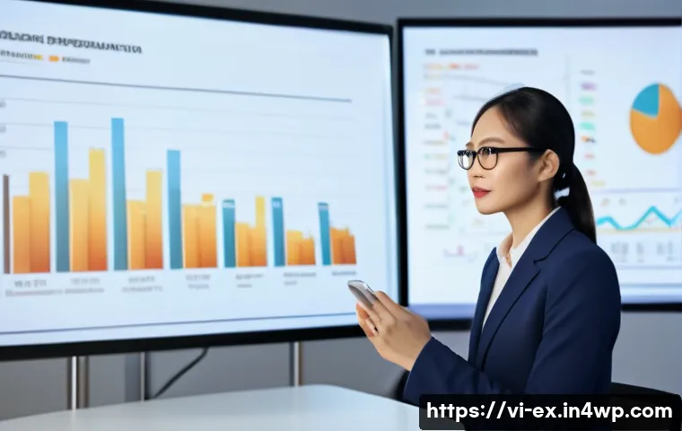 T자형 전문성과 고객 만족의 관계 - A professional Vietnamese businesswoman confidently presenting a detailed marketing strategy to a di...
