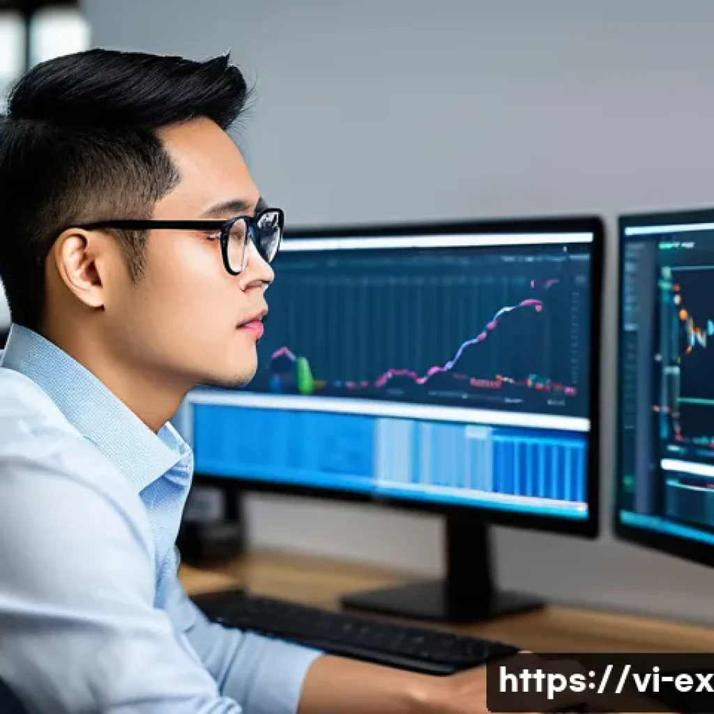 T자형 전문성과 직무 변화의 적응 - A professional Vietnamese software engineer in an office setting, wearing business casual attire and...